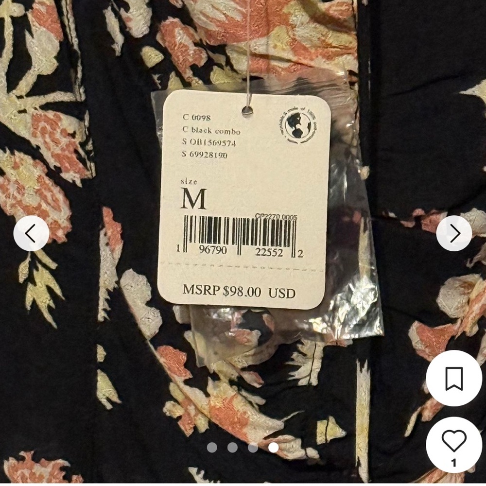 Free People Hilary Printed Top - Picture 3 of 4